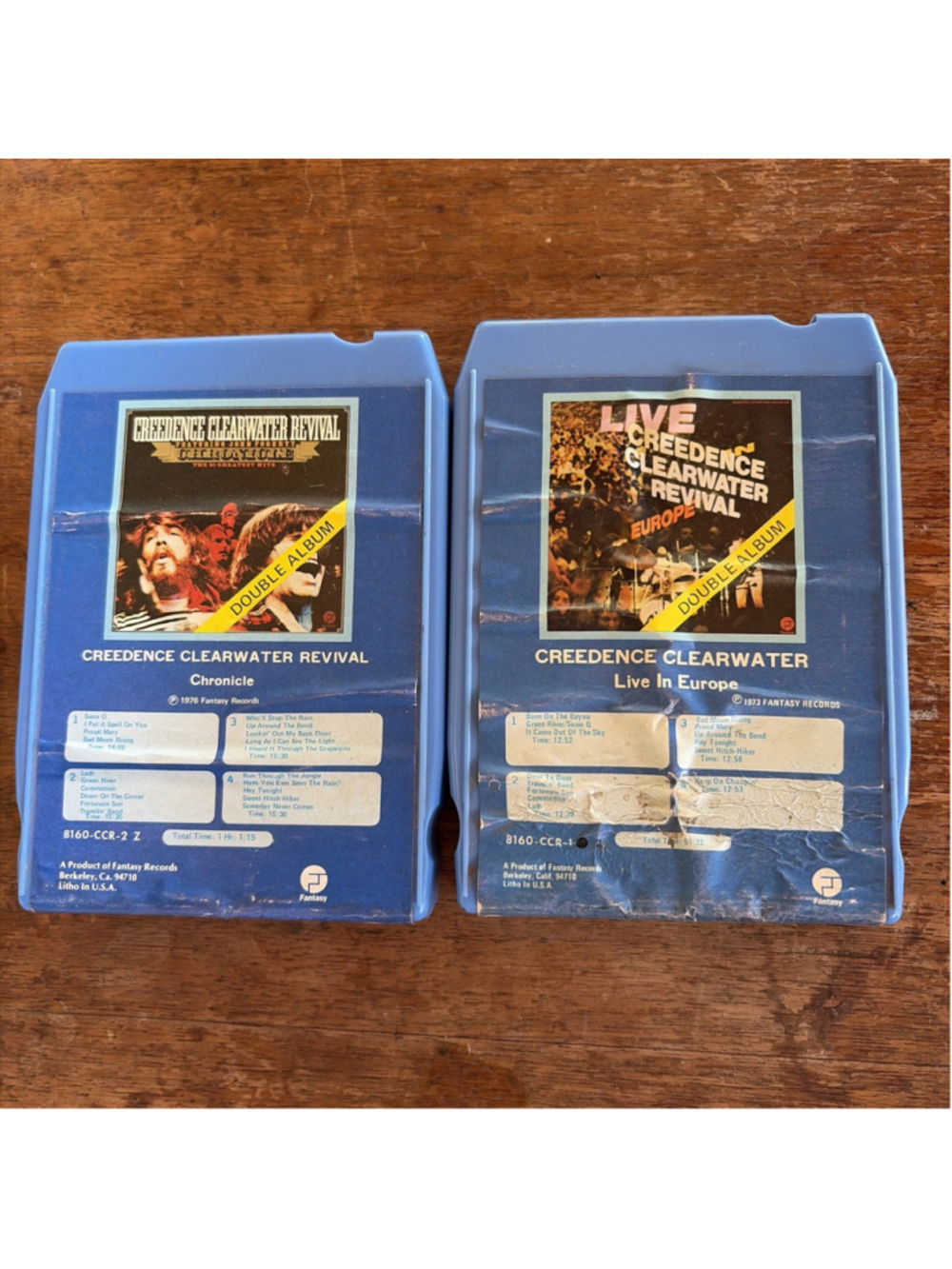 Creedence Clearwater Revival CCR 8 Track Tape Lot Chronicle Live Europe